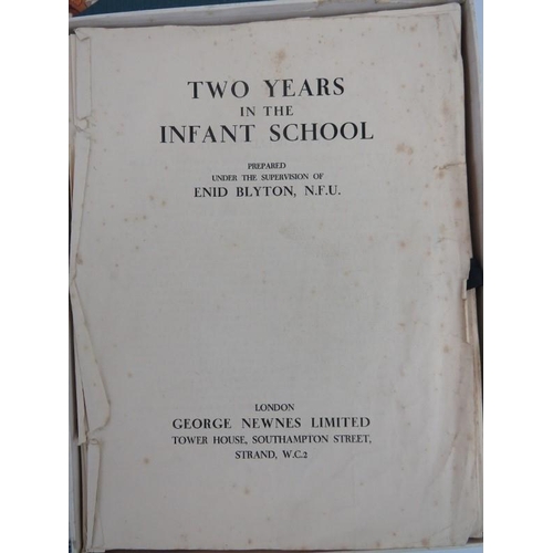 99 - Two volumes of ‘Two Years in the Infant School’ and an educational resource pictorial folio, circa 1... 