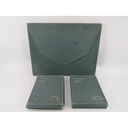 99 - Two volumes of ‘Two Years in the Infant School’ and an educational resource pictorial folio, circa 1... 