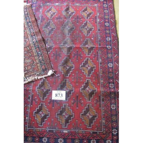 873 - Three Persian small rugs dating from early 20th century to late 20th century.
Condition report: Aver... 