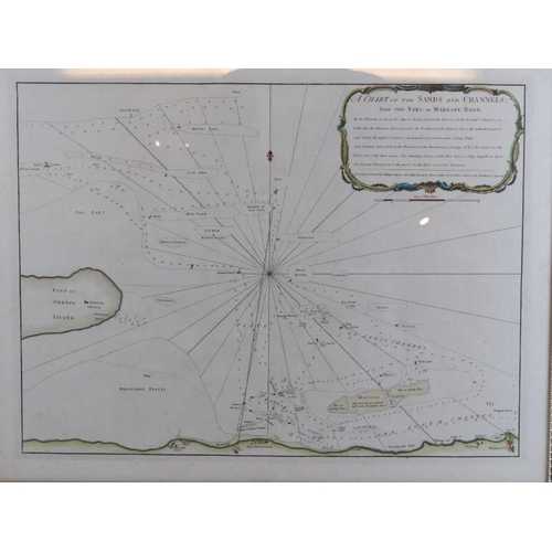 147 - A Thames Estuary Sea Chart by R Sayer & J Bennett, dated 1779. A chart of the sands and channels fro... 