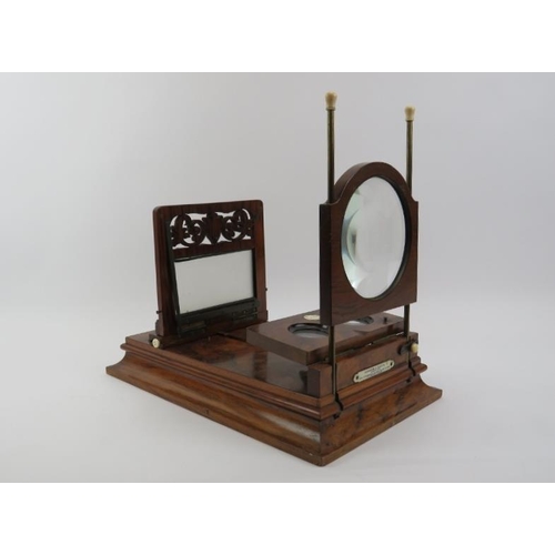 15 - A Negretti & Zambra folding Stereo Graphoscope, late 19th century. Uses stereoscope cards or glass p... 