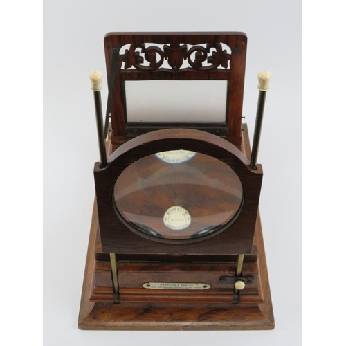 15 - A Negretti & Zambra folding Stereo Graphoscope, late 19th century. Uses stereoscope cards or glass p... 