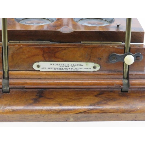 15 - A Negretti & Zambra folding Stereo Graphoscope, late 19th century. Uses stereoscope cards or glass p... 