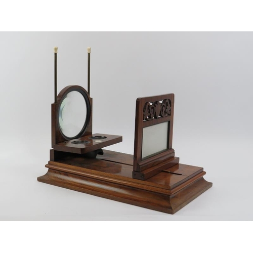 15 - A Negretti & Zambra folding Stereo Graphoscope, late 19th century. Uses stereoscope cards or glass p... 