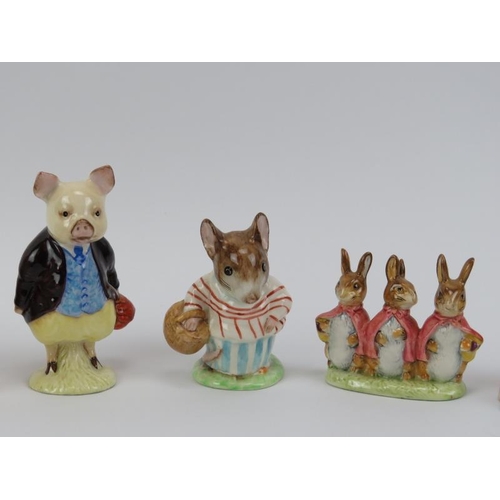 151 - A group of ten Beswick Beatrix Potter figures. Comprising Tom Kitten, Tailor of Gloucester, Pigling ... 