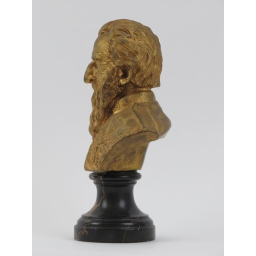 153 - A rare gilt bronze bust of William Booth the founder of the Salvation Army by Mary Booth, early 20th... 