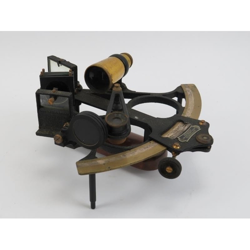 17 - Maritime: A British WWII period Hezzanith Instrument Works sextant. Bearing certificate of examinati... 