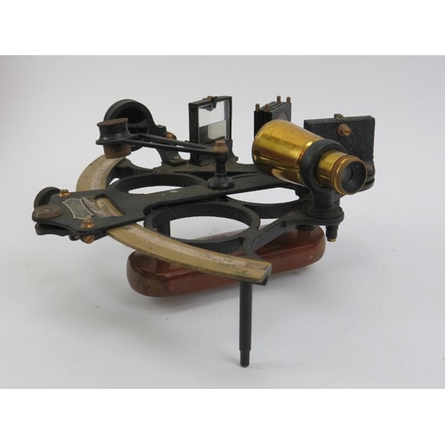 17 - Maritime: A British WWII period Hezzanith Instrument Works sextant. Bearing certificate of examinati... 