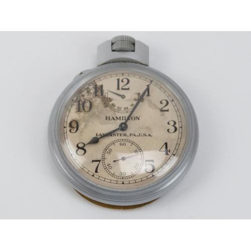 170 - An American Hamilton of Lancaster PA USA ‘Model 22’ marine navigation desk chronometer, circa WWII p... 