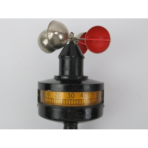 18 - Maritime: A vintage Naval anemometer by Philip Harris of Birmingham. Measures wind speed in knots. C... 