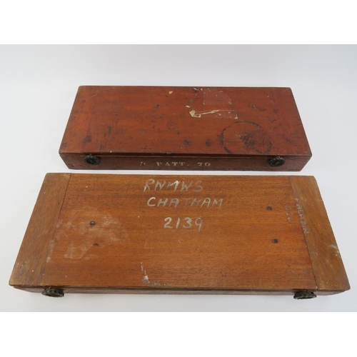 23 - Maritime: Two vintage British Naval station pointers by Henry Hughes & Son of London. One marked wit... 