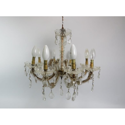 266 - An Italian Venetian style glass chandelier, early 20th century. 48.5 cm diameter.
Condition report: ... 