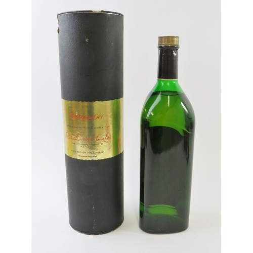 307 - One litre of Glenfiddich Pure Malt Scotch Whisky, over 8 years old in tube. 100cl, 86 US Proof, 1980... 