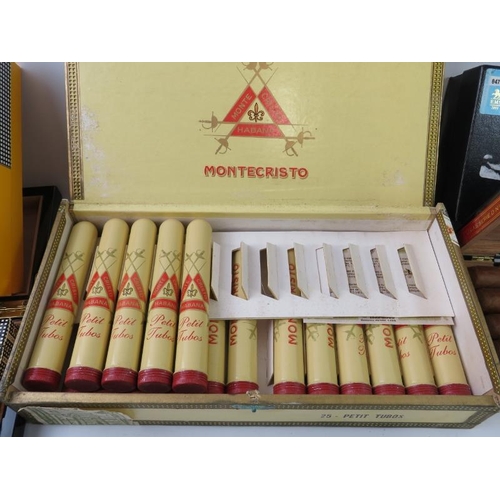 331 - Cuban cigars to include 17 MonteCristo Petit Tubos, 4 Cohiba Siglo IV in presentation box, and 4 Par... 