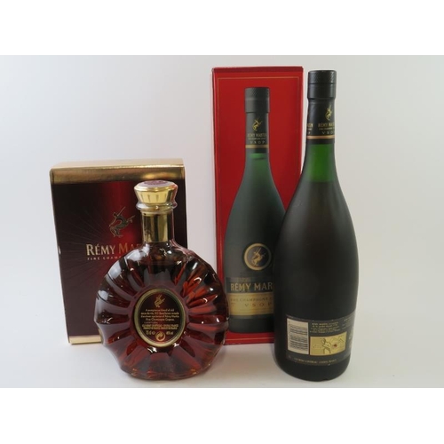 340 - 2 bottles: Remy Martin XO Excellence Fine Champagne Cognac, 70cl, 40% vol, boxed; one litre of Remy ... 