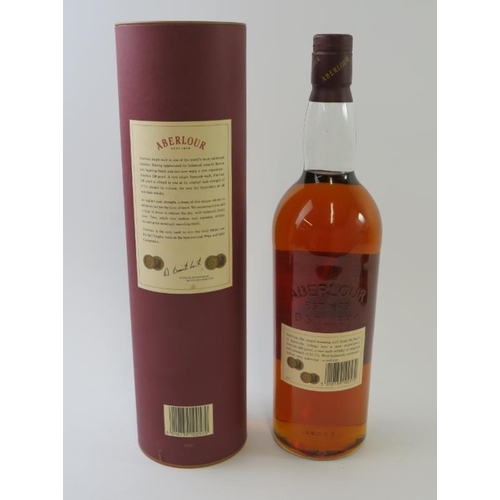 345 - One litre of Aberlour 100 Proof Single Highland malt Scotch whisky in tube, 57.1% vol, 100cl.