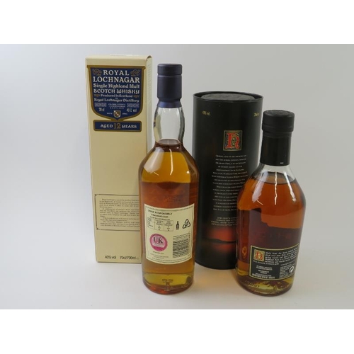 350 - 2 bottles: 1 bottle of Royal Lochnagar 12 year old single Highland malt Scotch whisky, boxed, 70cl, ... 