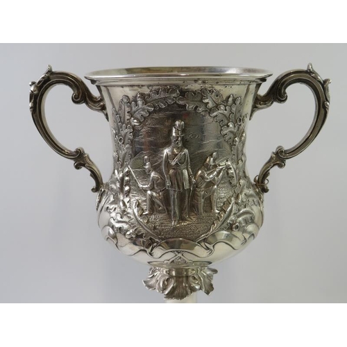 354 - LOCAL INTEREST: An impressive Victorian silver trophy the 'Benenden Trophy' presented by the long di... 