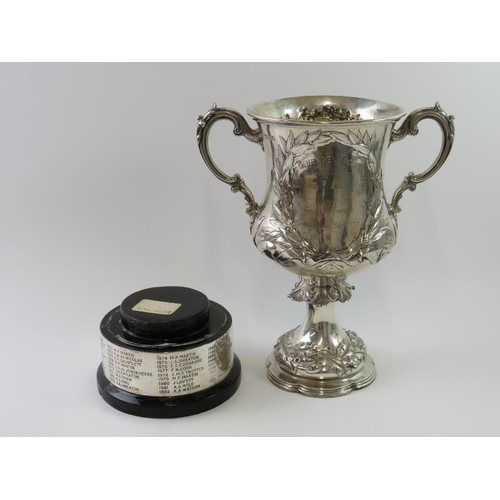 354 - LOCAL INTEREST: An impressive Victorian silver trophy the 'Benenden Trophy' presented by the long di... 