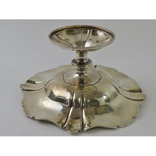 423 - A Mappin & Webb silver comport with fluted rim, hallmarked for London 1912. Height 10cm, diameter 21... 