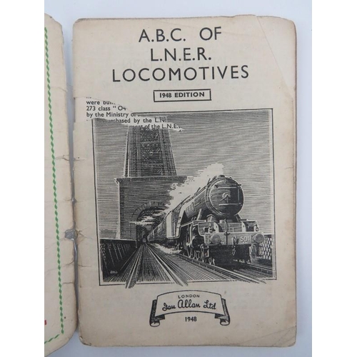 48 - Four vintage ABC of British Railways and LNER locomotives pocket guide books by Ian Allan, mid 20th ... 