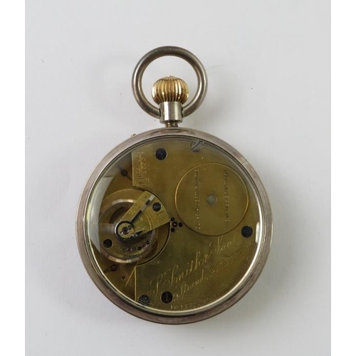 492 - S. Smith & Son: a silver lever pocket watch, Chester 1898, the movement signed S. Smith & Son, 9 Str... 