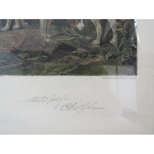 515 - After Thomas Slingsby (1775-1835), artist proof The Ainsty York Hunt, engraved Charles G. Lewis, sig... 