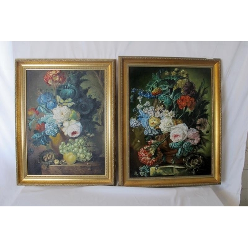 534 - John Latham 20th Century framed still life flowers.  Signed and dated 85' verso.  62cms x 48cms (app... 