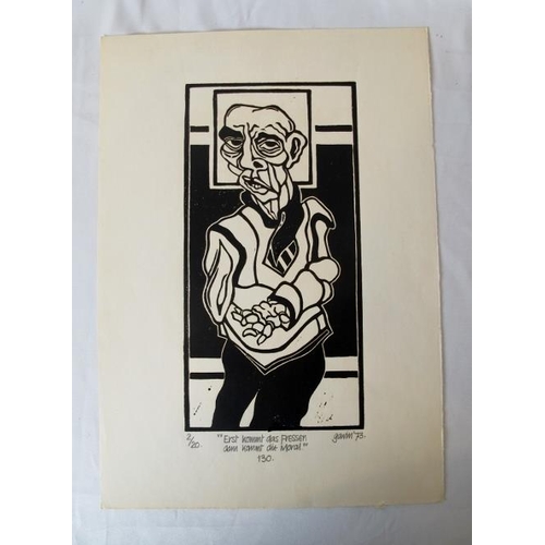 535 - Gavin.  Three unframed limited edition lithographs, 'Ministry of Truth 127' 10/20 and 'Underneath th... 