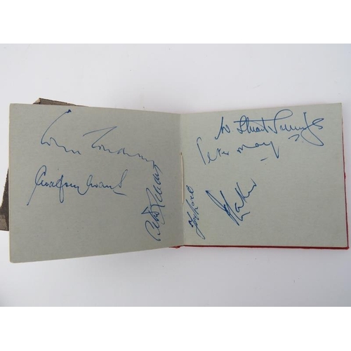 54 - Sporting memorabilia: A vintage autograph album containing signatures of British football players, c... 