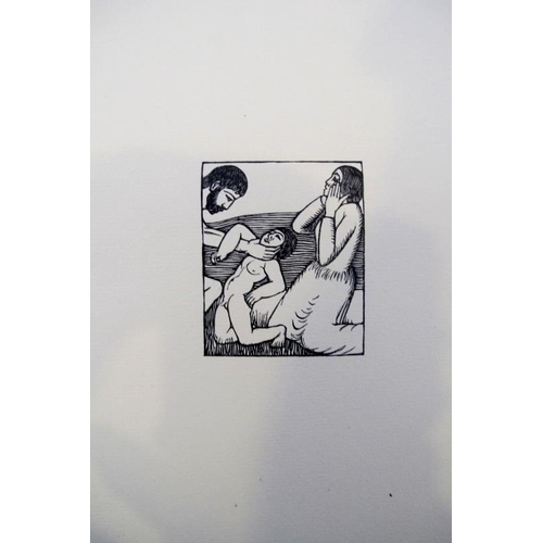 553 - Eric Gill unframed wood engraving.  Slaughter of the Innocents.  Image 6cm x 5cm approx.
Condition r... 