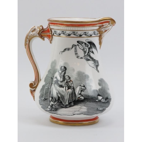 6 - A Victorian Samuel Alcock & Co 'Royal Patriotic Fund' commemorative ceramic jug. Transfer printed de... 