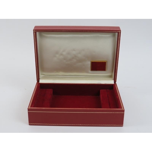 87 - A vintage Rolex watch box with tapestry embroidered hinged cover. 18 cm length. 
Condition report: S... 