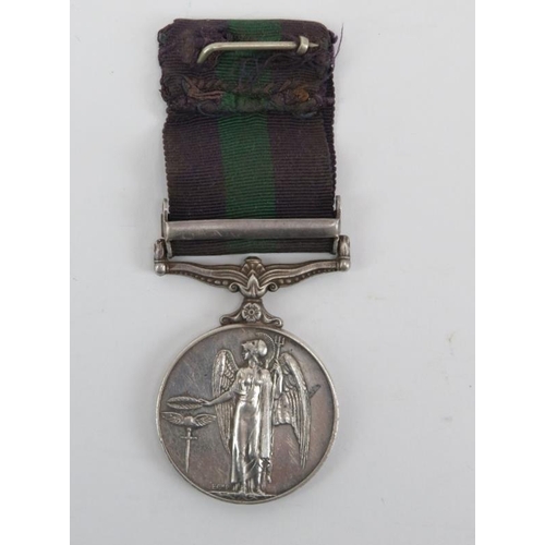 154 - A British ERII Campaign Service Medal with ‘Arabian Peninsula’ clasp. Awarded to ’21055597 PTE J A B... 