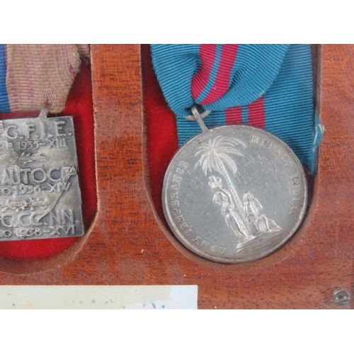 165 - A British Colonial Indian Army Temperance medal, various WWII Italian medals and an Italian 12th Art... 