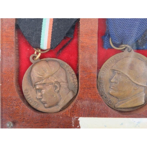 165 - A British Colonial Indian Army Temperance medal, various WWII Italian medals and an Italian 12th Art... 