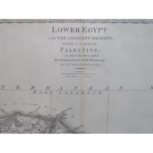 252 - William Faden - An engraved map of ‘Lower Egypt and the Adjacent Deserts’. ‘With a Part of Palestine... 