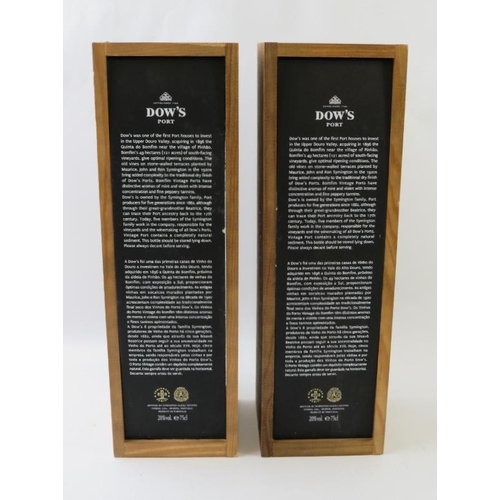 353 - 2 bottles of Dow's Quinta do Bomfim 2001 vintage port in wooden boxes, 75cl, 20% vol. (2)