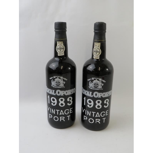 355 - Two bottles of Royal Oporto 1983 vintage port, 75cl, 20% vol. (2)