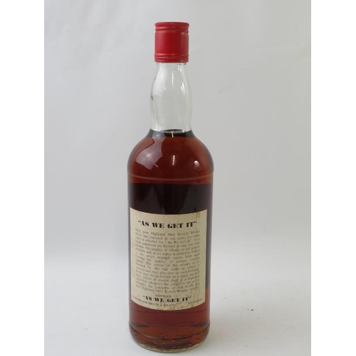 360 - A bottle of Macfarlane Bruce & Co 'As We Get It' pure malt Scotch whisky, 1980s bottling, 75cl, 103 ... 