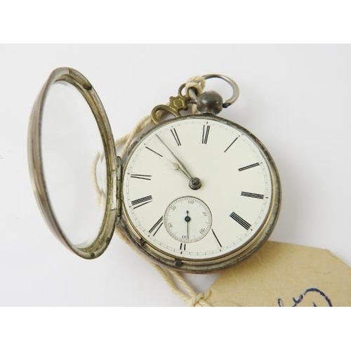 505 - Lever Brothers New York; a Half Hunter Cased Pocket-watch, the signed white enamel dial with black R... 