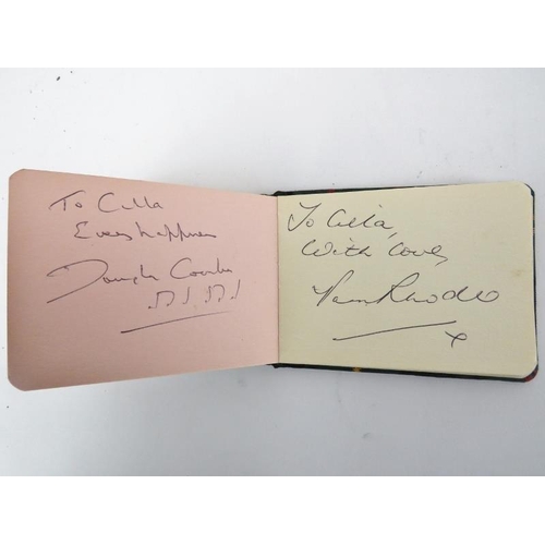 79 - A vintage British autograph album, circa 1950s/60s. Comprising William Earl Johns (English WWI pilot... 