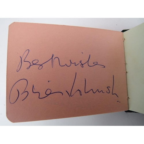 79 - A vintage British autograph album, circa 1950s/60s. Comprising William Earl Johns (English WWI pilot... 