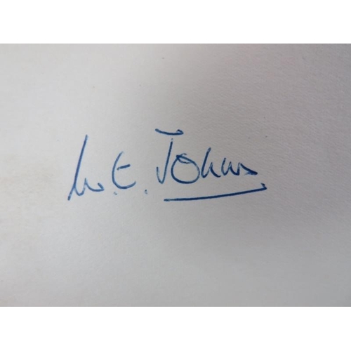 79 - A vintage British autograph album, circa 1950s/60s. Comprising William Earl Johns (English WWI pilot... 