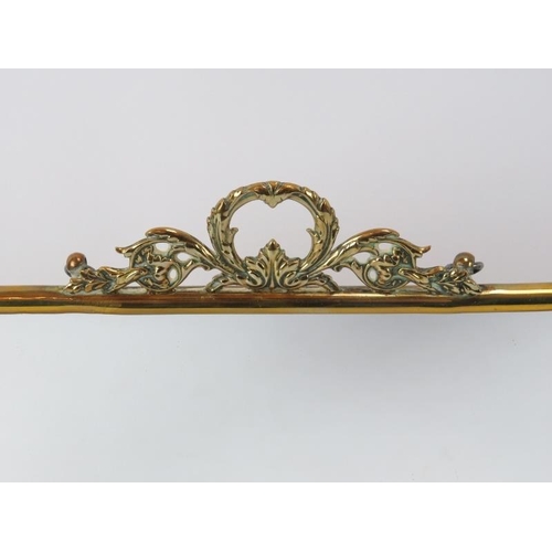 103 - A French brass folding triptych mirror, late 19th/early 20th century. 27.8 cm height.
Condition repo... 