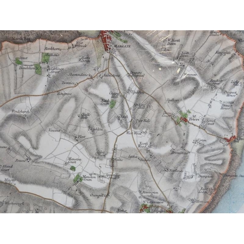 208 - ‘A New Map of the Isle of Thanet’ by William Mudge (1762-1820), dated 1808. Hand coloured engraving ... 