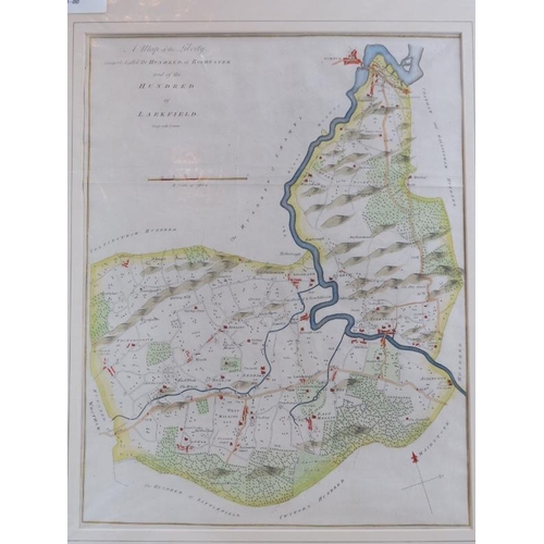 219 - Three Edward Hasted ‘Hundred’ maps, first edition, circa 1778. Comprising Hundred of Wachlingstone, ... 