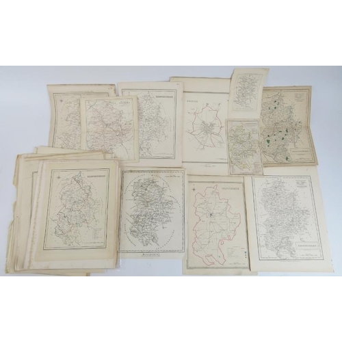 227 - A group of maps of Bedfordshire, 19th century. (Quantity)
Condition report: Varying states of age re... 