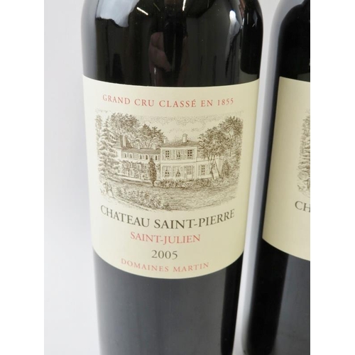 301 - 4 Bottles of Chateau St Pierre, St Julien Grand Cru 2005 Domaines Martin Bordeaux. 75cl, 13% vol. (4... 