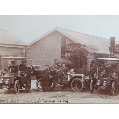 33 - Militaria: Two British Army photographs, circa 1904 and 1921. Comprising an Army Service Corps Mecha... 